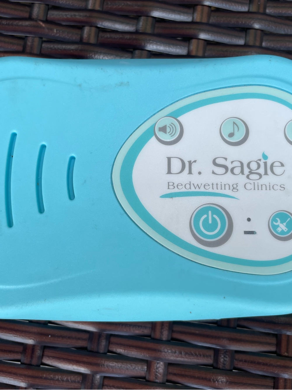 Light Blue Bedwetting Clinic Alarm Device